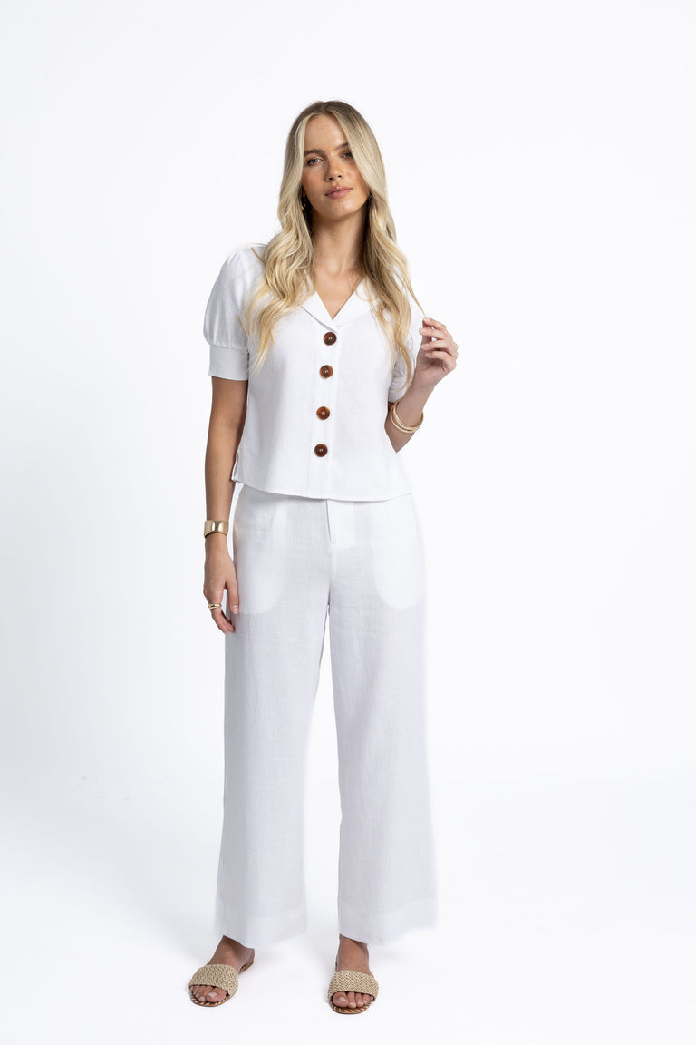 Humidity - Peta Shirt // White