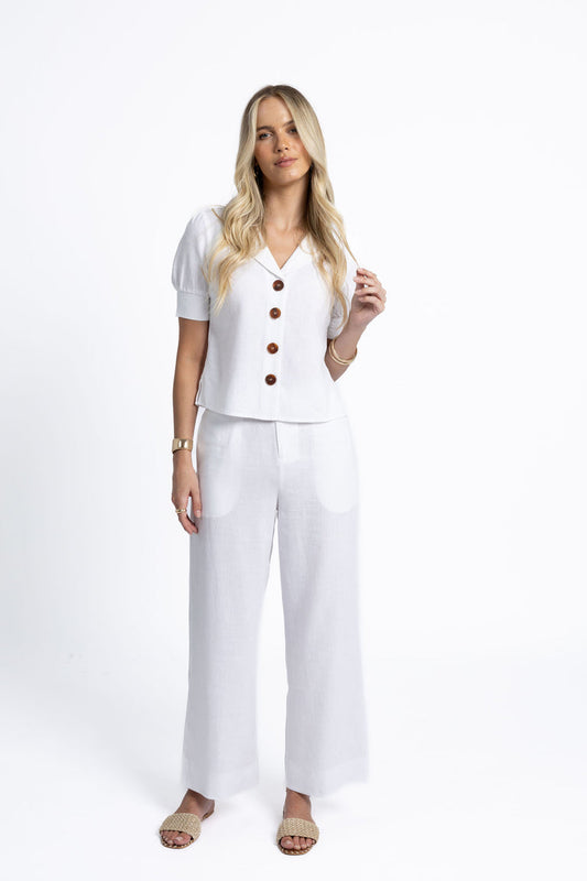 Humidity - Peta Shirt // White