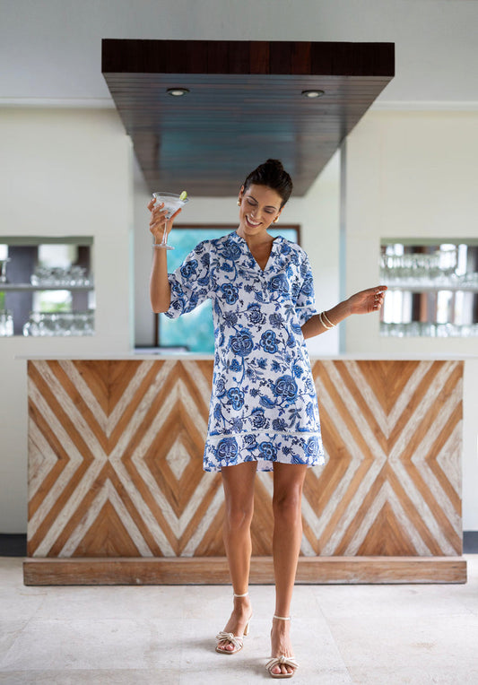Humidity - Rosa Shift Dress // Jardin Print