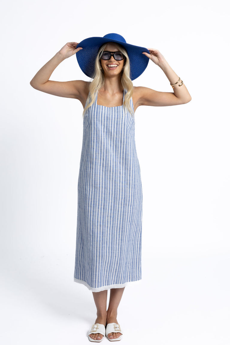 Humidity - Blaire Dress // Blue/White Stripe