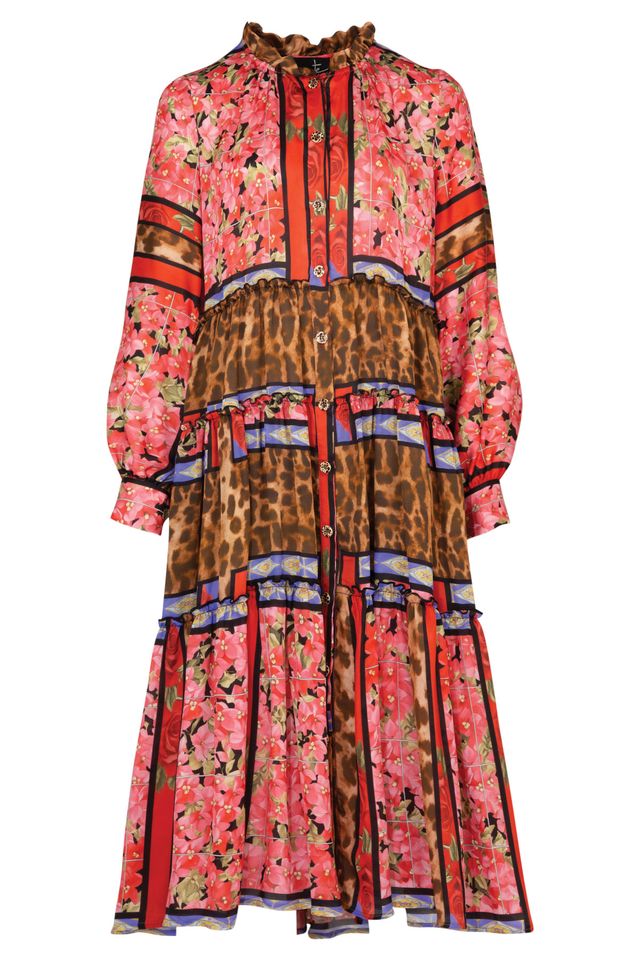 Curate - Soft Embrace Dress // Leopard Rose