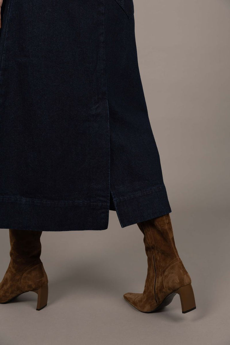 Humidity - Edit Denim Skirt // Dark Blue