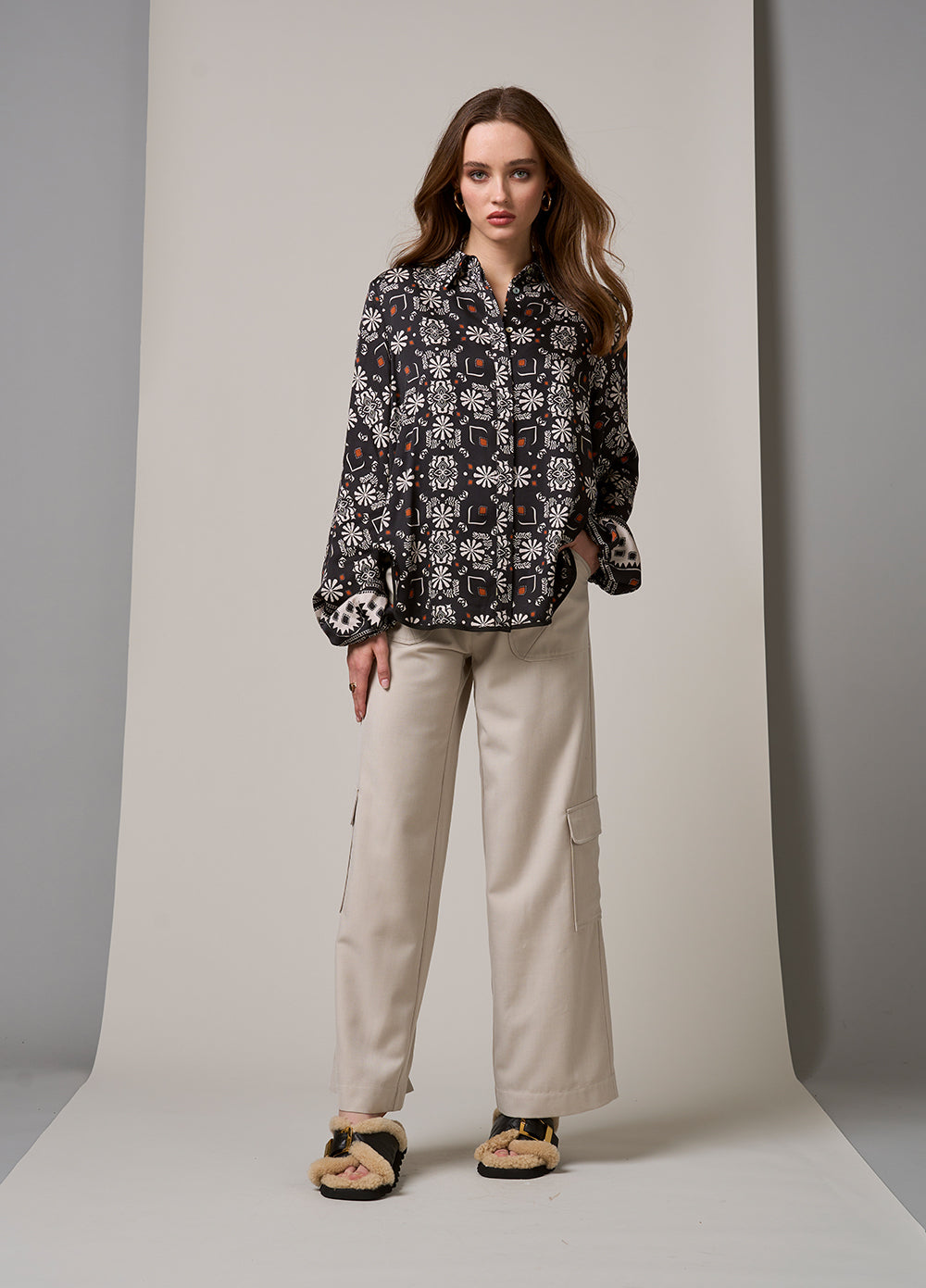 Loobie's Story - Theodora Shirt // Black Multi