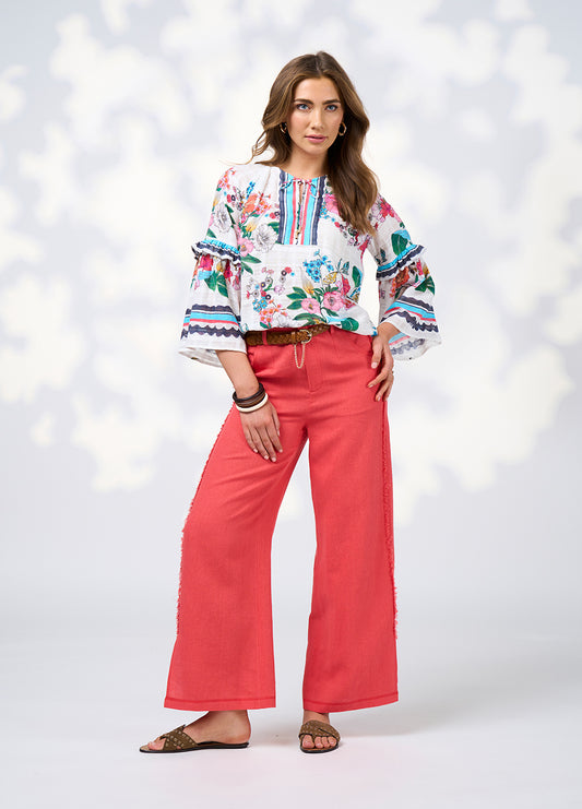 Loobies Story - Pandora Blouse // White Multi