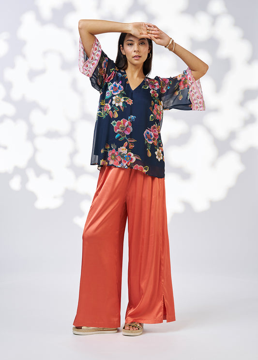 Loobies Story - Mystic Rose Blouse // Indigo Multi