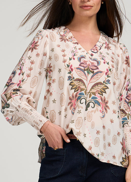 Loobie's Story - Antoinette Blouse // Bone Multi