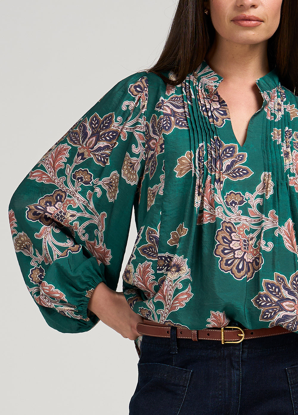 Loobie's Story - Versailles Blouse // Evergreen Multi