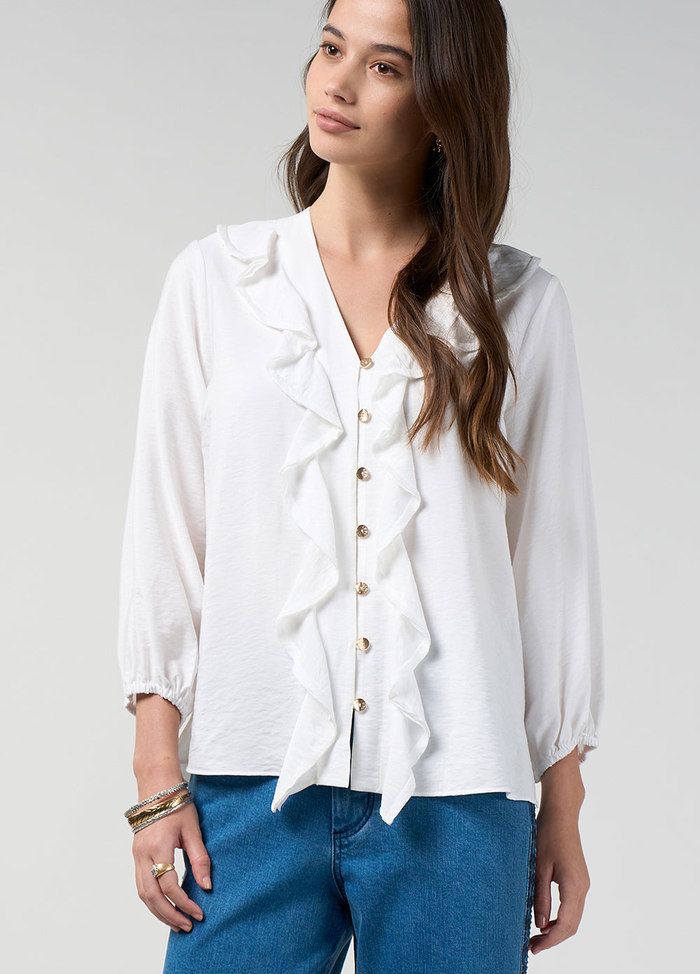 Loobie's Story - Priya Shirt // Silk White