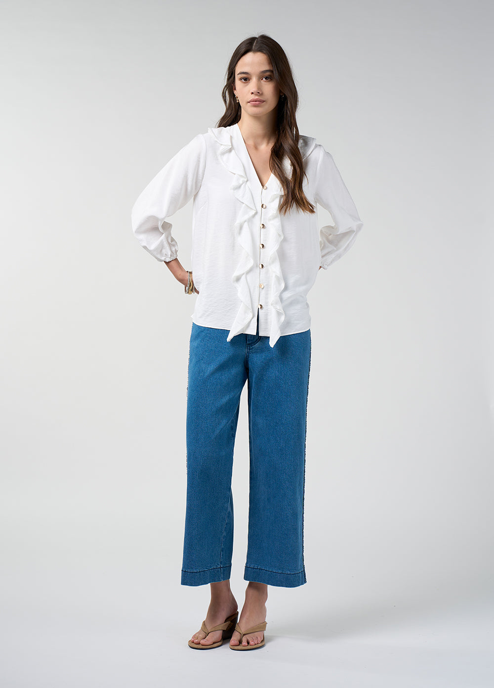 Loobie's Story - Priya Shirt // Silk White