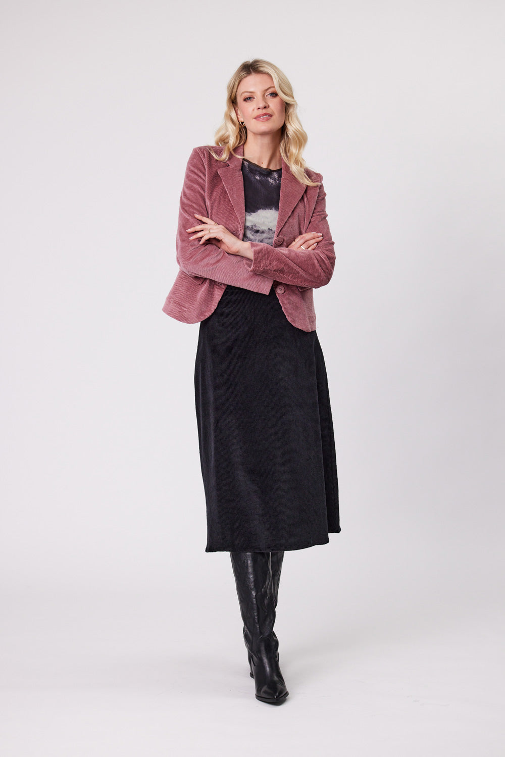 Lemon Tree - Colleen Jacket // Pink // Black