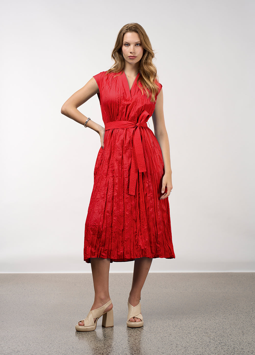 Madly Sweetly - Ripple Dress // Pumice // Poppy