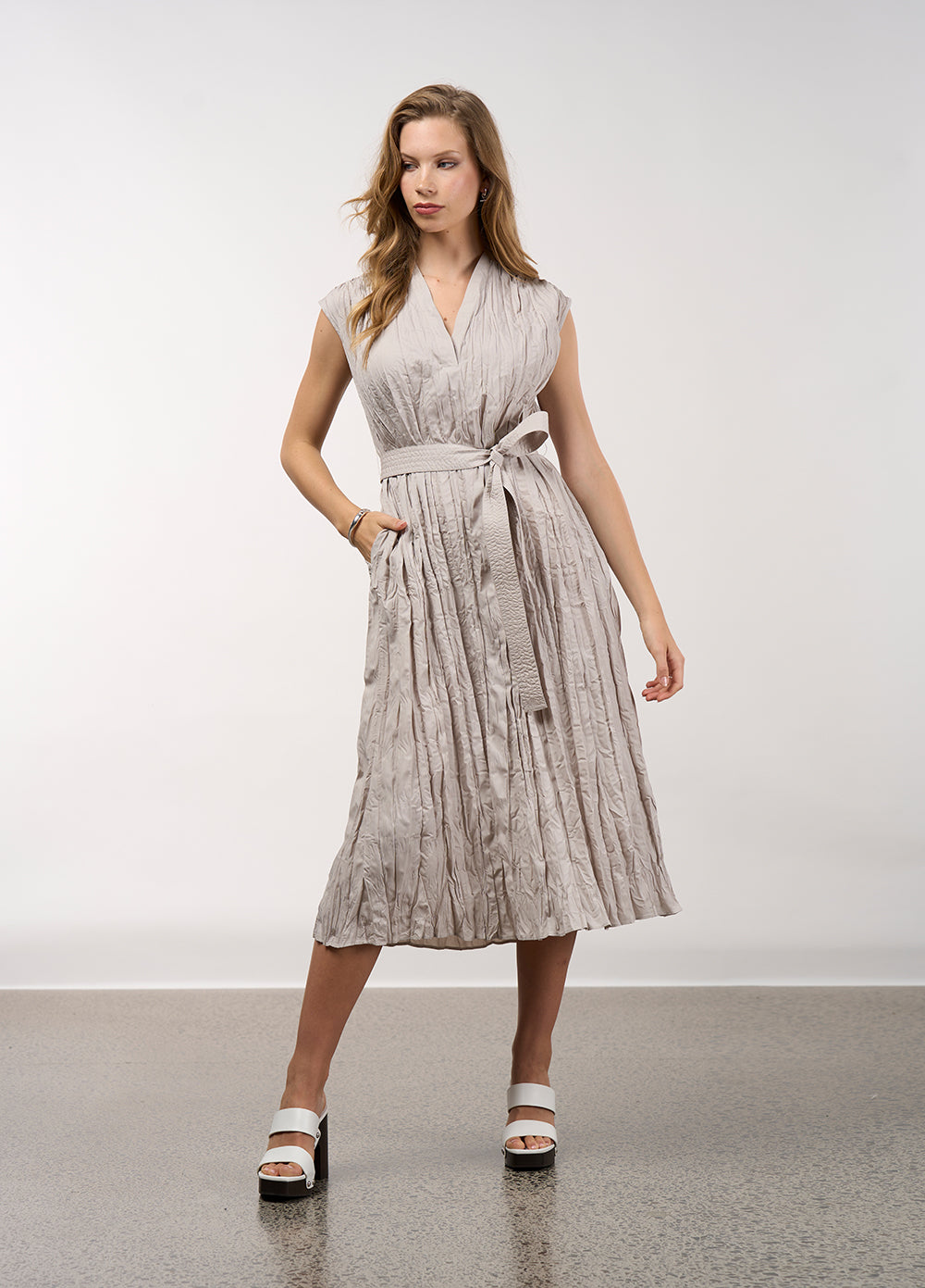 Madly Sweetly - Ripple Dress // Pumice // Poppy