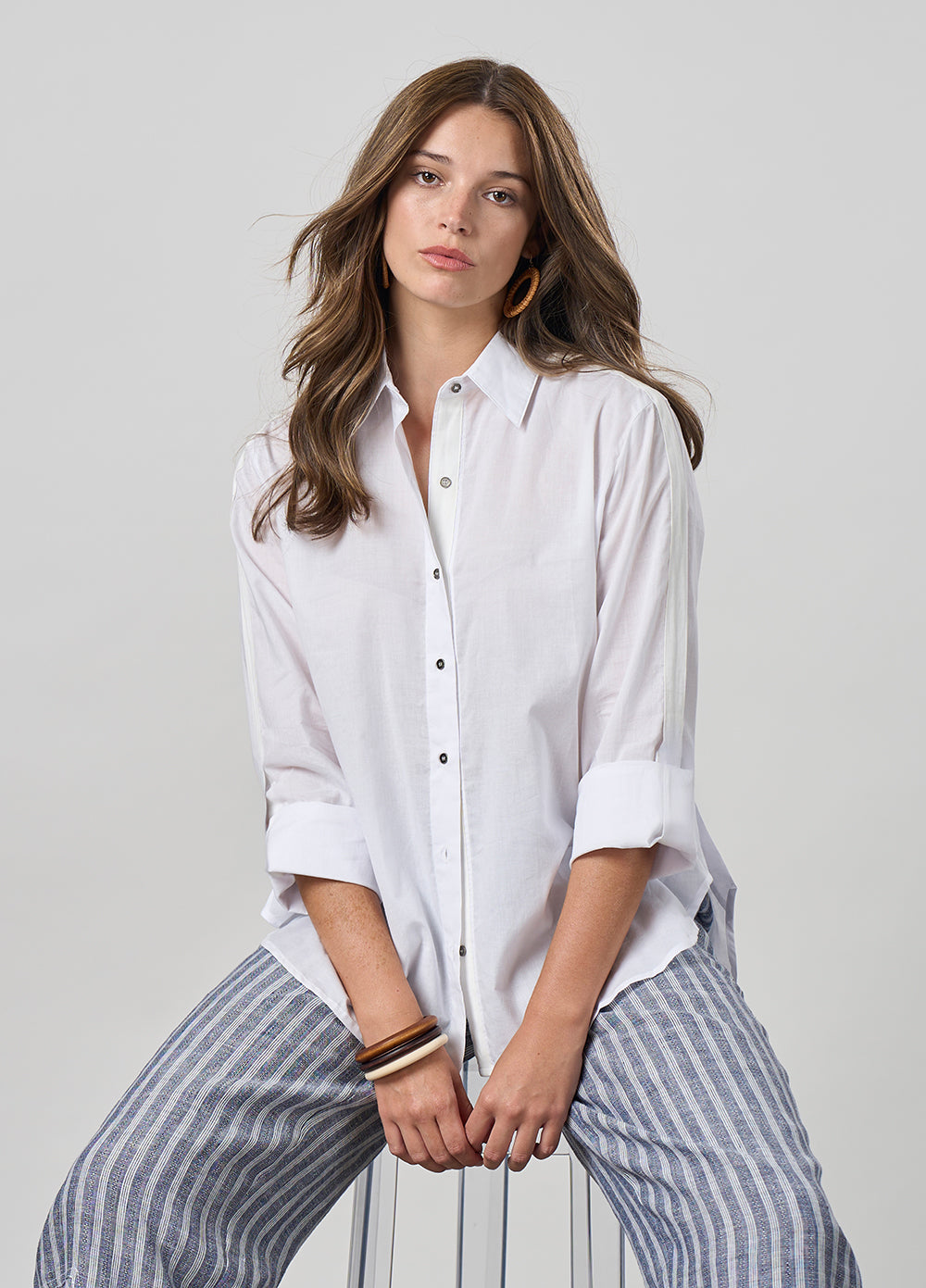 Madly Sweetly - Breeze Shirt // White