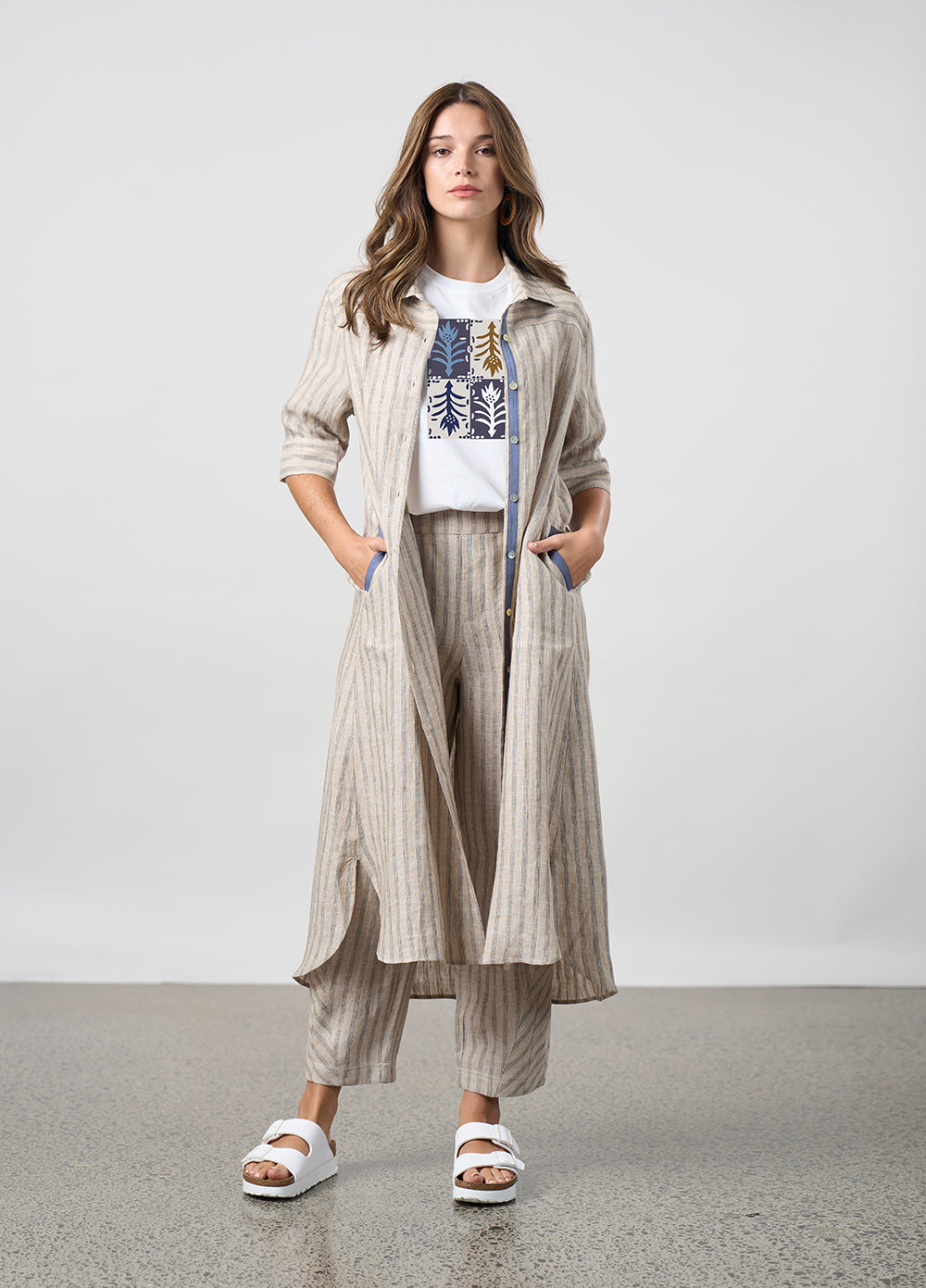 Madly Sweetly - Interval Shirt Dress // Navy // Pumice