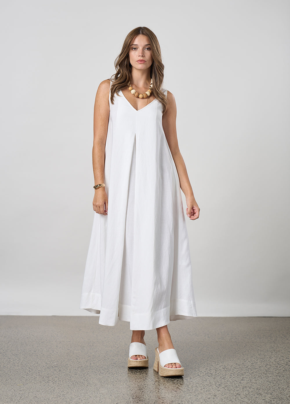 Madly Sweetly - Eclipse Maxi Dress // White