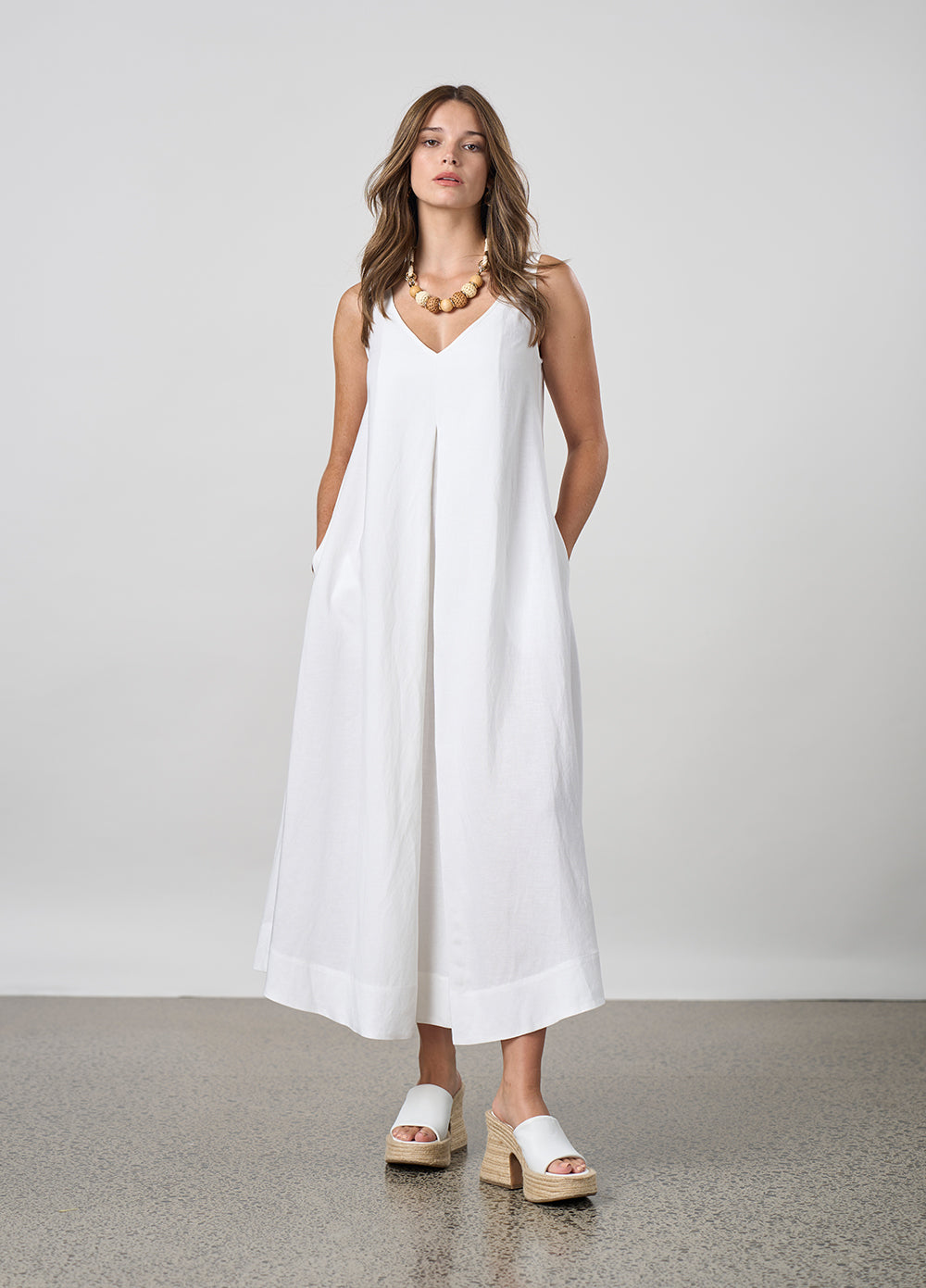 Madly Sweetly - Eclipse Maxi Dress // White