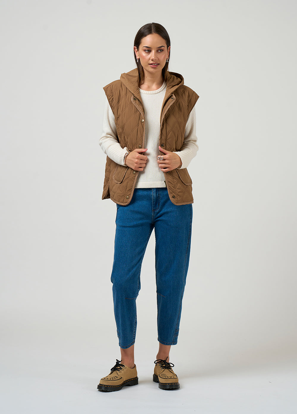 Madly Sweetly - Tetris  Jacket // Mocha