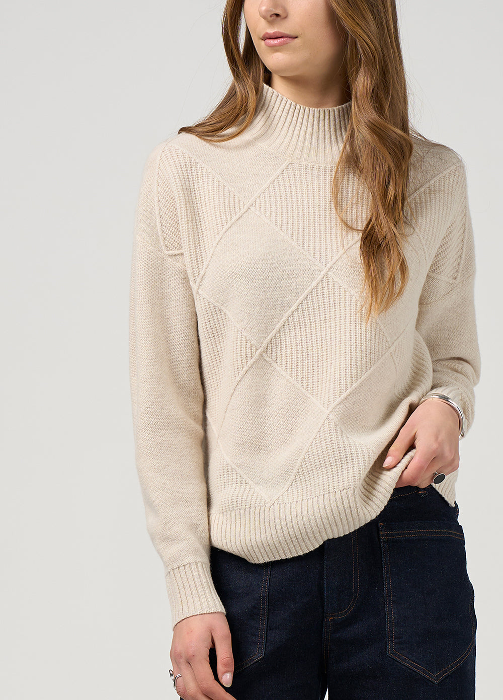 Madly Sweetly - Dressage Sweater // Light Stone