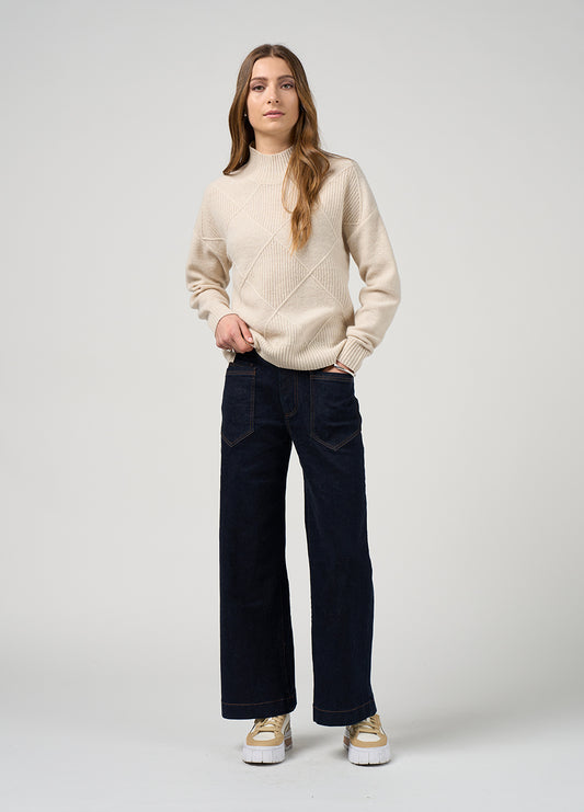 Madly Sweetly - Dressage Sweater // Light Stone