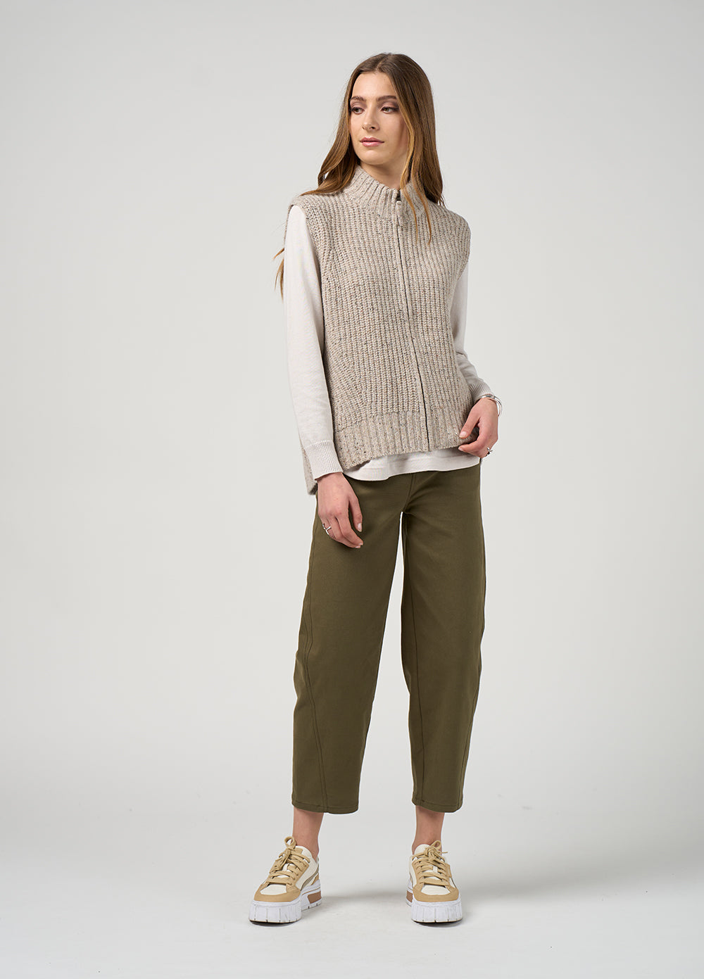 Madly Sweetly - Campfire Vest // Pumice Fleck