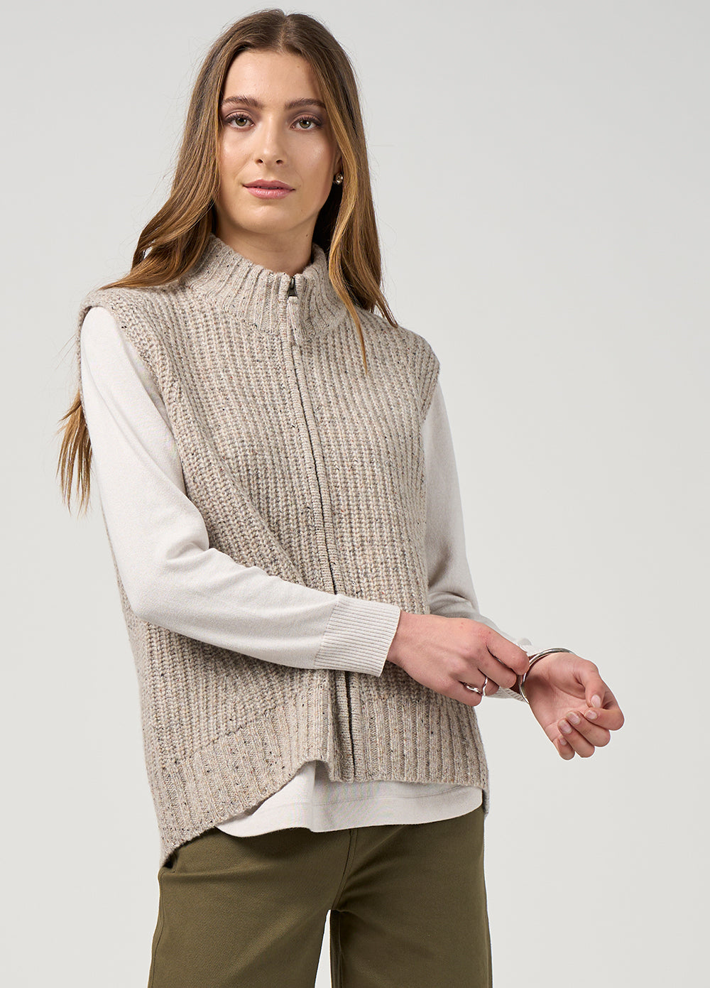 Madly Sweetly - Campfire Vest // Pumice Fleck