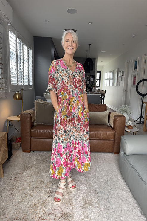 Lemon Tree - Marissa Dress // Garden Print