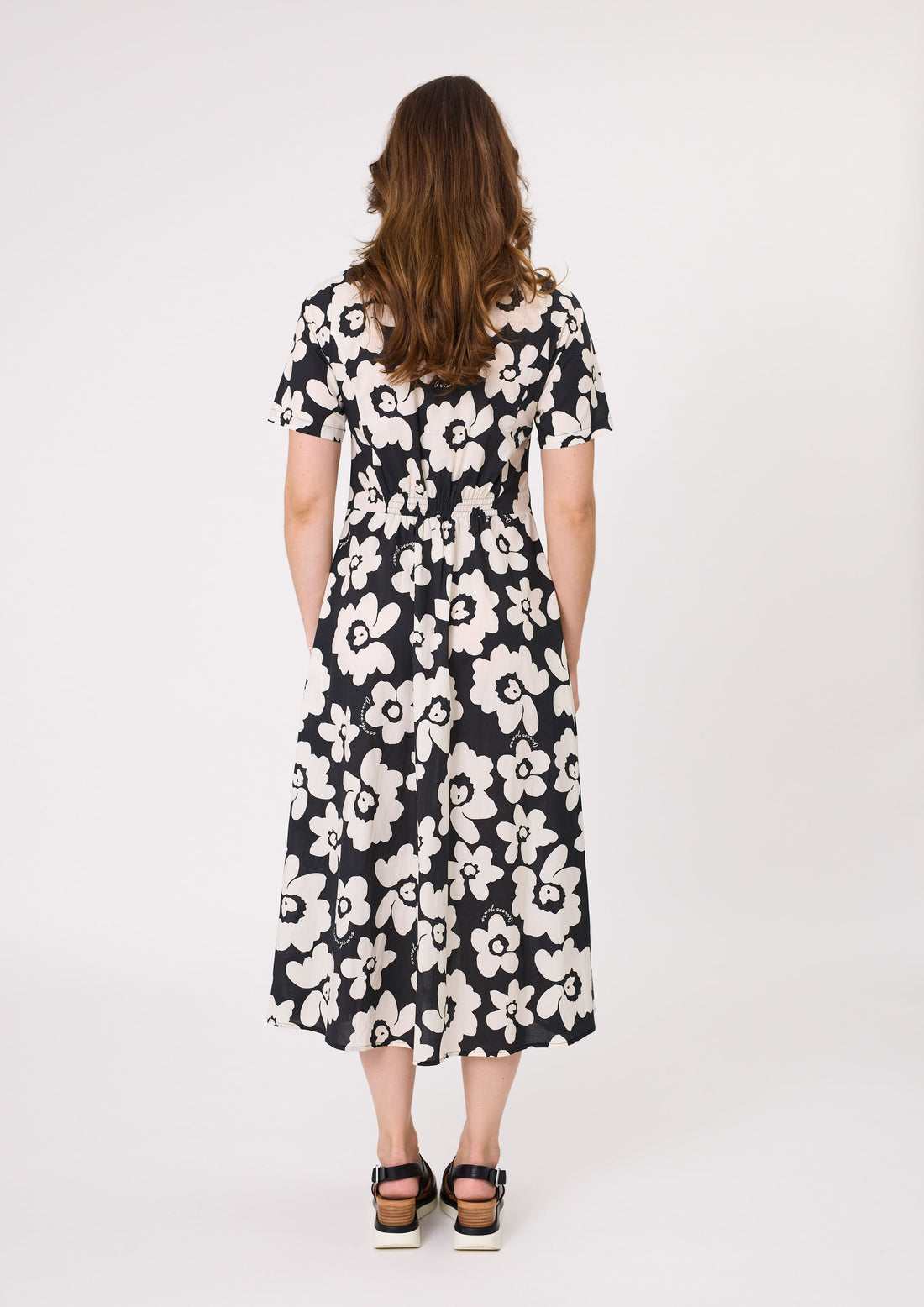Lemon Tree - Marta Dress // Black & White Floral // Navy Stripe