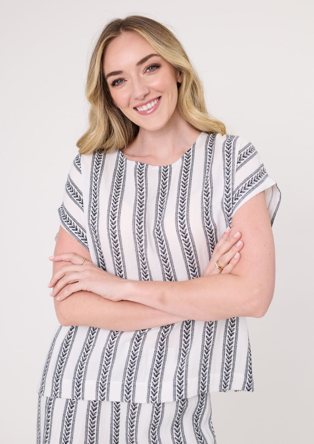 Lemon Tree - Melani Top // White Print