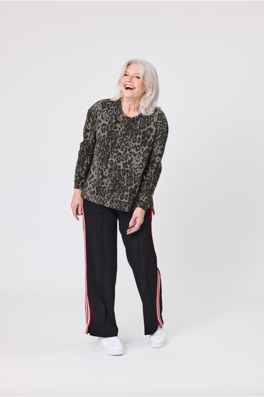 Lemon Tree - Olga Top // Grey Leopard