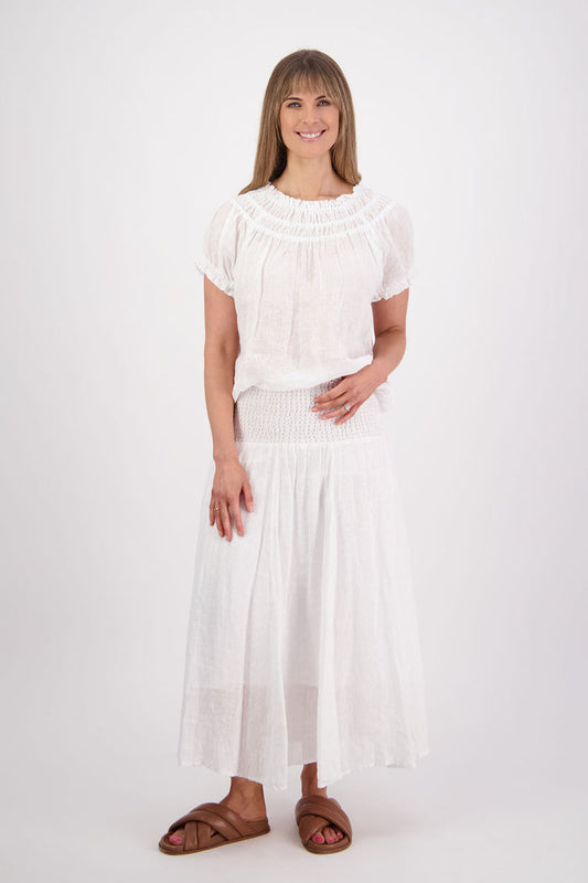 Briarwood - Parson Skirt // White/Natural