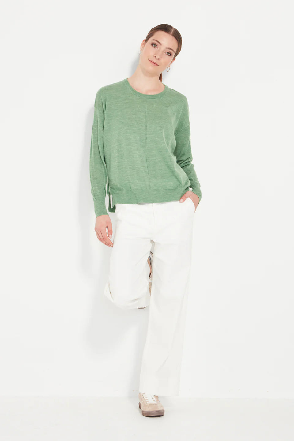 Verge - Percy Sweater // Blue Marle // Pistachio