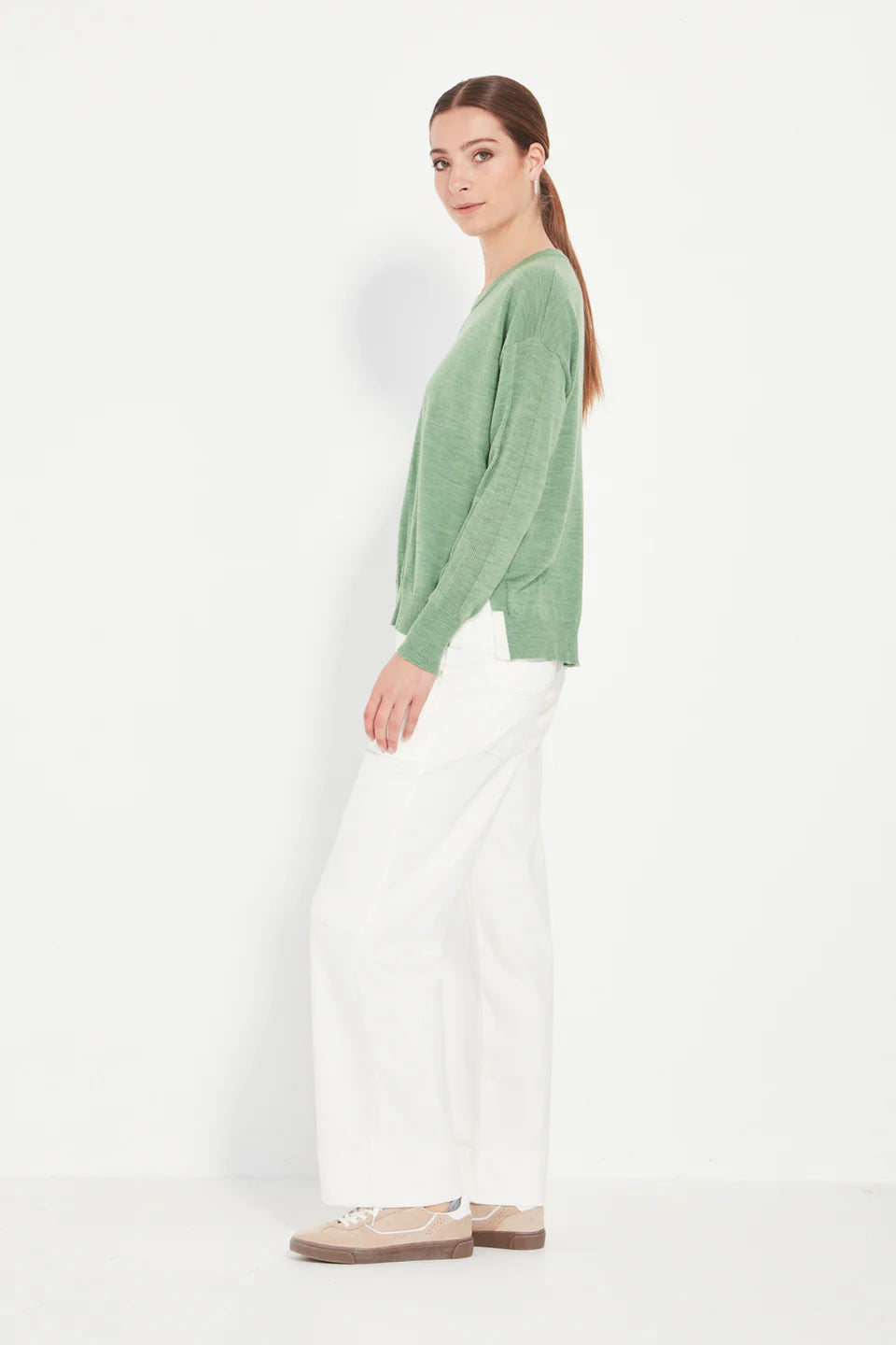 Verge - Percy Sweater // Blue Marle // Pistachio