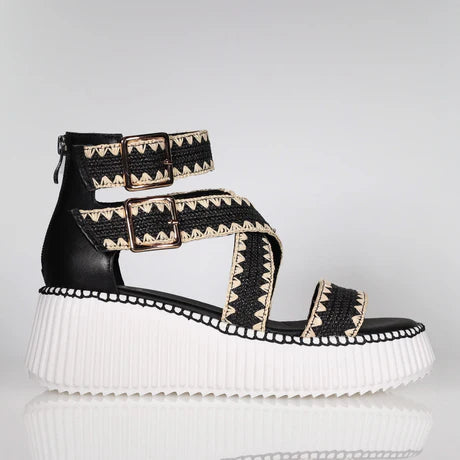Minx - Plaza Woven // Black Raffia