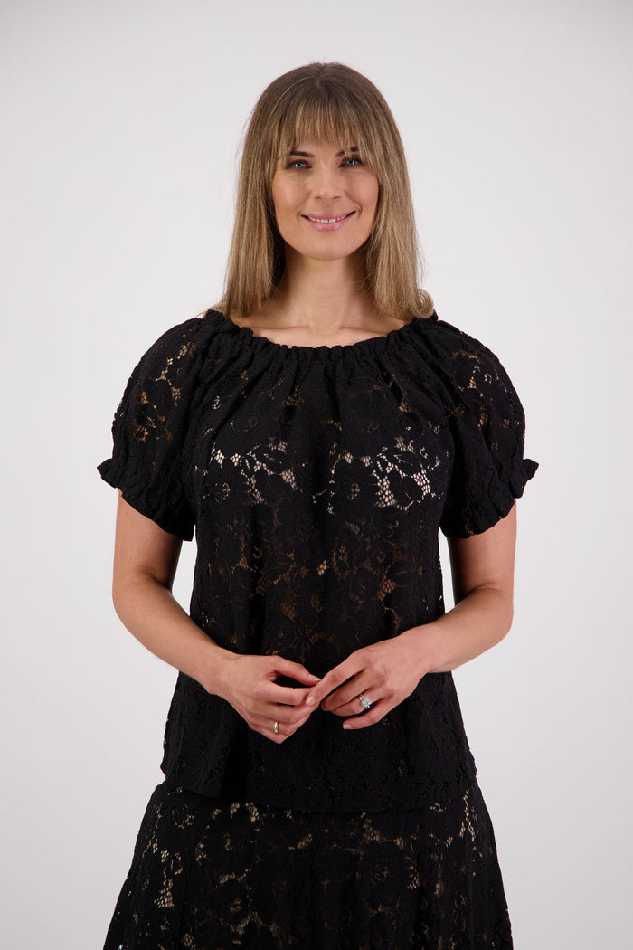 Briarwood - Serenity Lace Top // Black