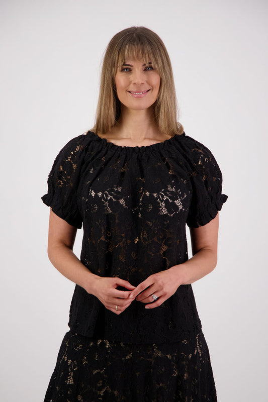 Briarwood - Serenity Lace Top // Black