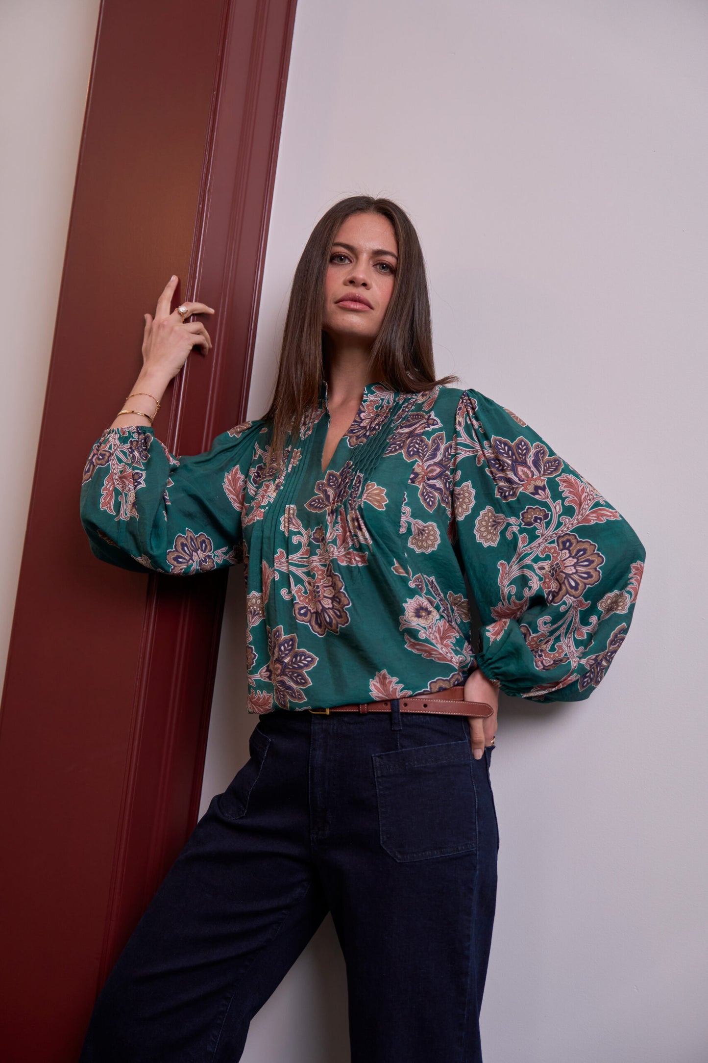 Loobie's Story - Versailles Blouse // Evergreen Multi