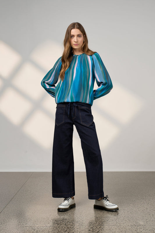 Loobie's Story - Sway Top // Blue Multi