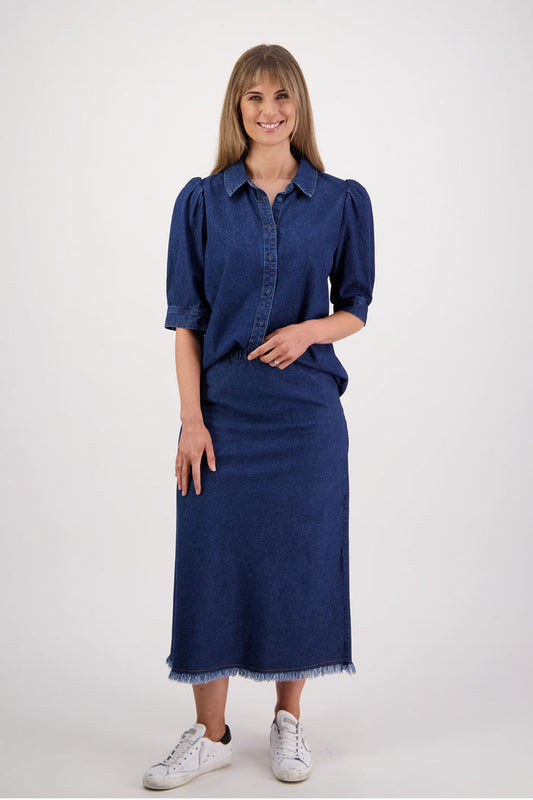 Briarwood - Spencer Denim Skirt // Blue