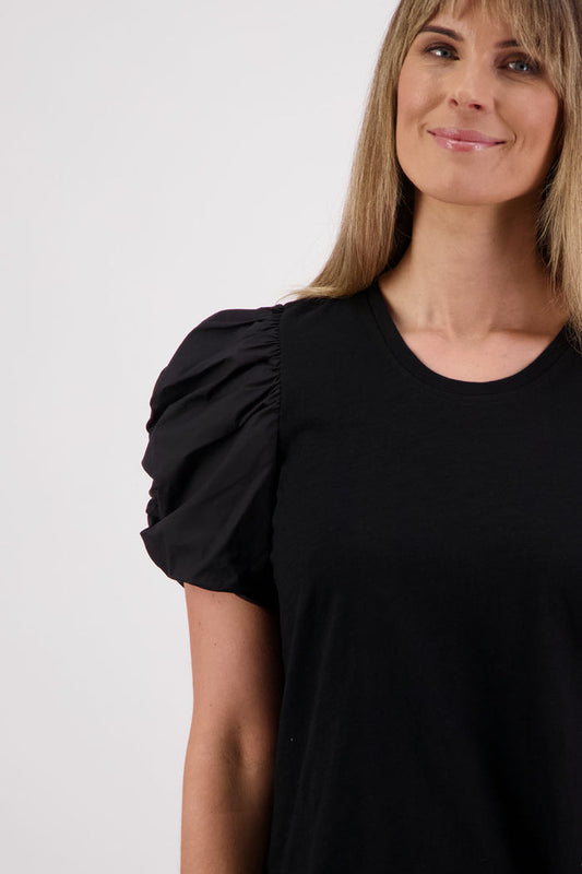 Briarwood - Suzie Cotton T-Shirt // Black // White