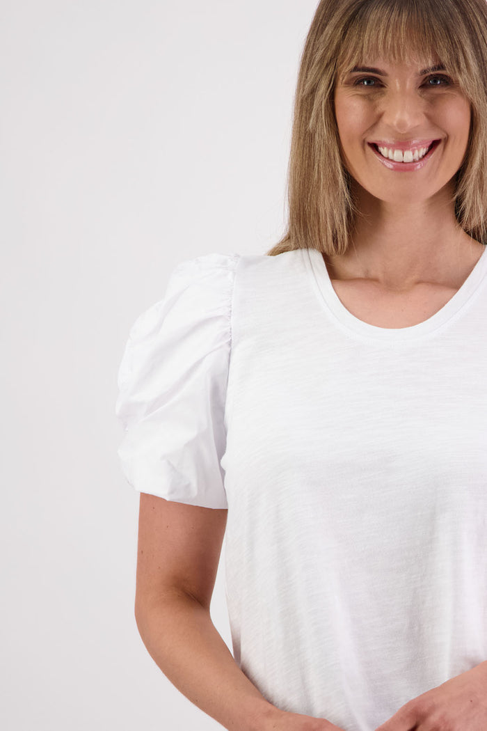Briarwood - Suzie Cotton T-Shirt // Black // White