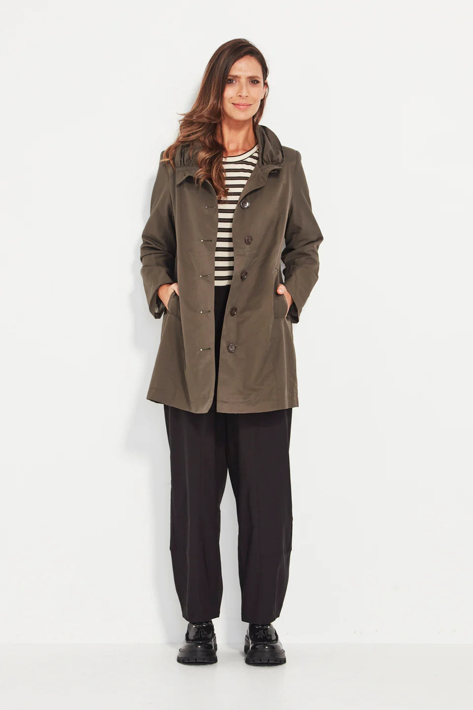 Verge - Tova Coat // Olive