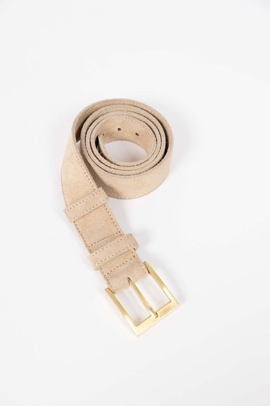 Humidity - Classic Suede Belt // Black // Stone