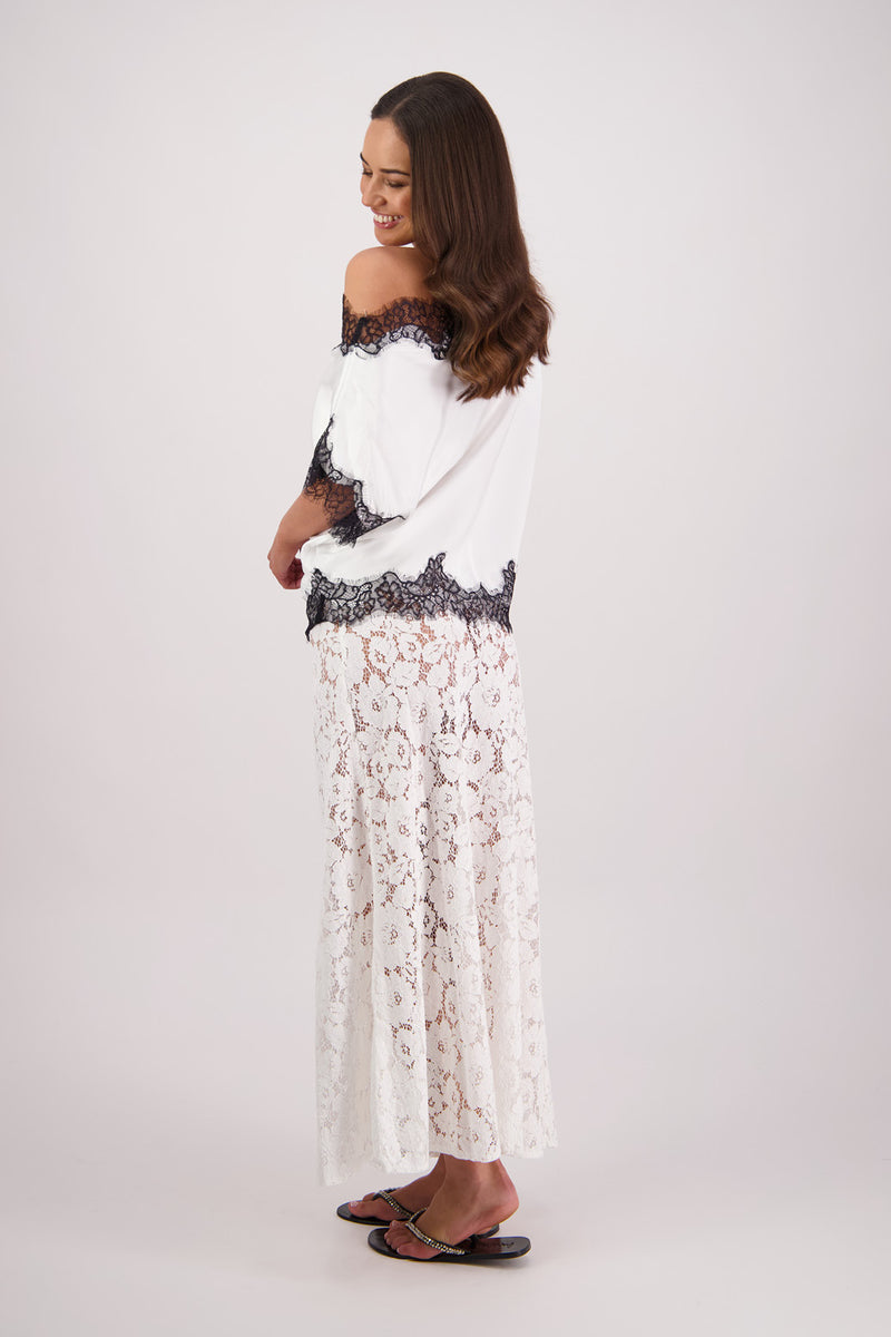 Briarwood - Tabby Top // Black+Black // Ivory+Black