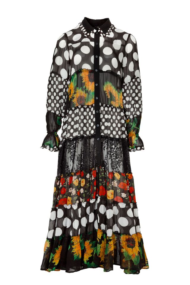Curate - The Tier And Now Dress // Mixed Floral Spots