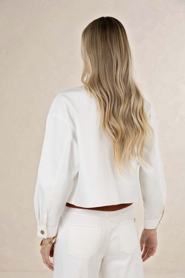 Humidity - Ivy Denim Jacket // Dark Blue // Ivory