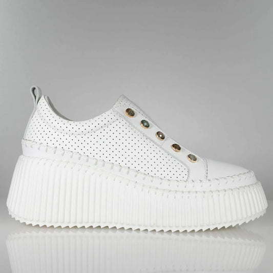 Minx - Pearzie Gems Boots // White Perf