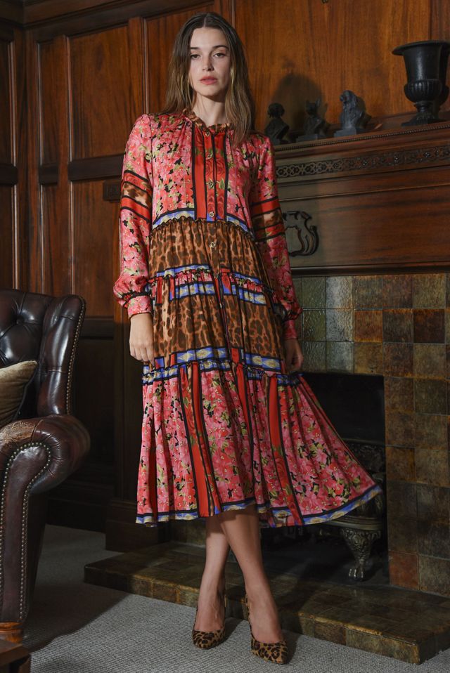 Curate - Soft Embrace Dress // Leopard Rose