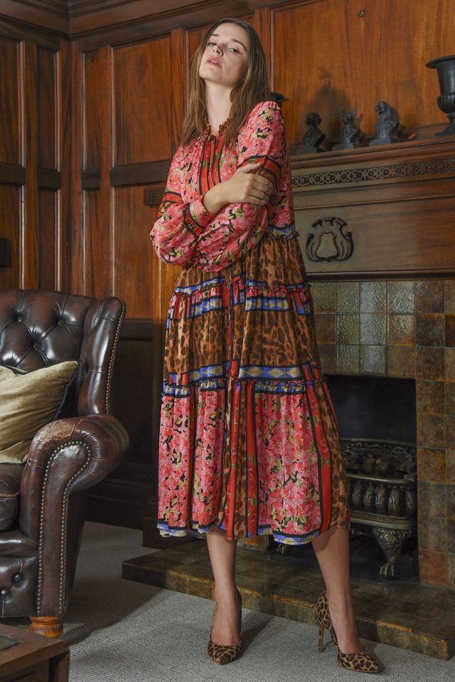 Curate - Soft Embrace Dress // Leopard Rose