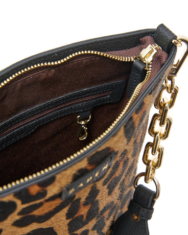 Saben - Claudette Crossbody // Leopard Haircalf